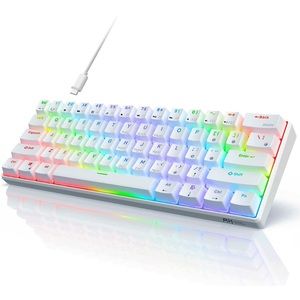 RK61 Wired 60% Mechanical Gaming Keyboard RGB Backlit Ultra-Compact Hot-Swappabl